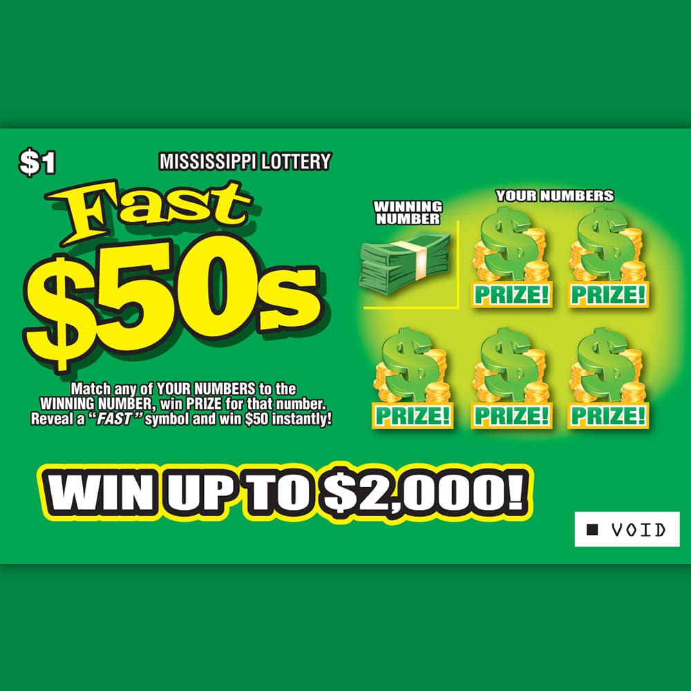 Fast $50s scratch off game