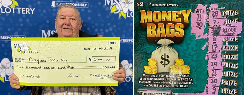 Gaylon Johnson of Brandon wins $2,000 on Money Bags