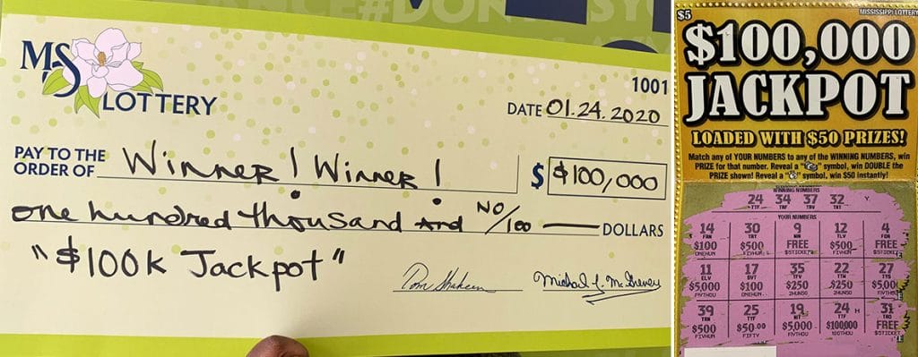 Lee County woman won $100,000 from a $100,000 Jackpot