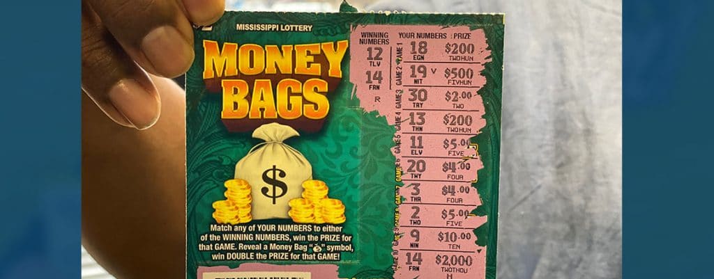 Jackson man wins $2k on Money Bags scratch-off