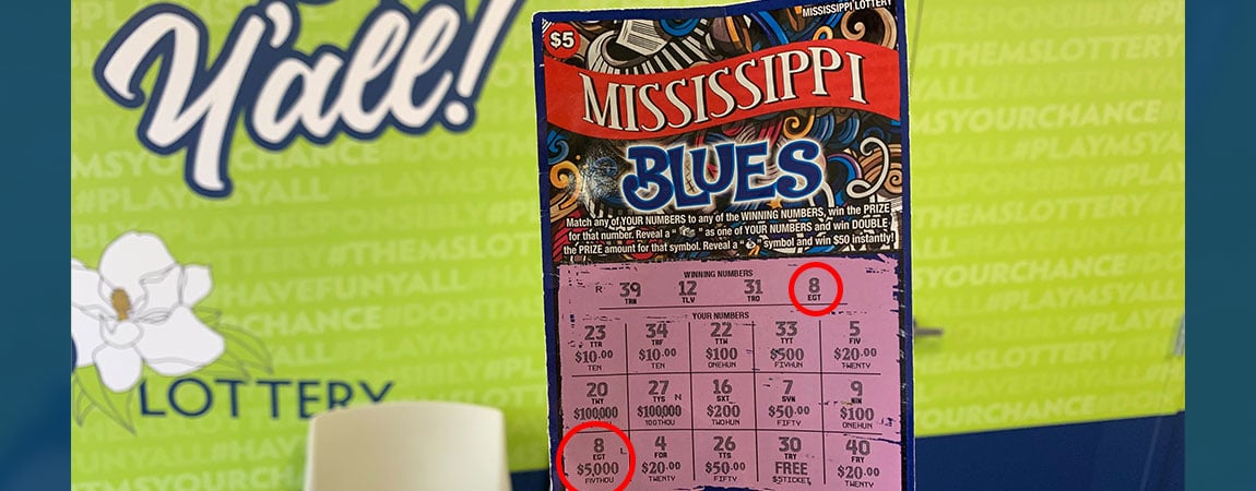 Columbus Man Wins $5,000 on MS Blues scratch-off