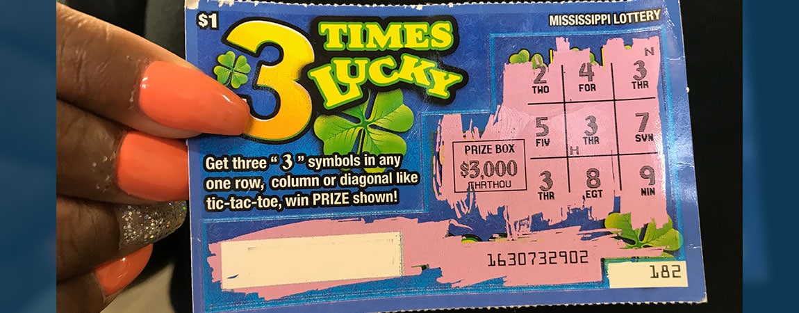 Starkville woman wins $3K on 3 Times Lucky