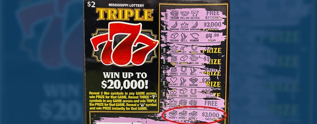 Jones County man wins $2,000 on Triple 777