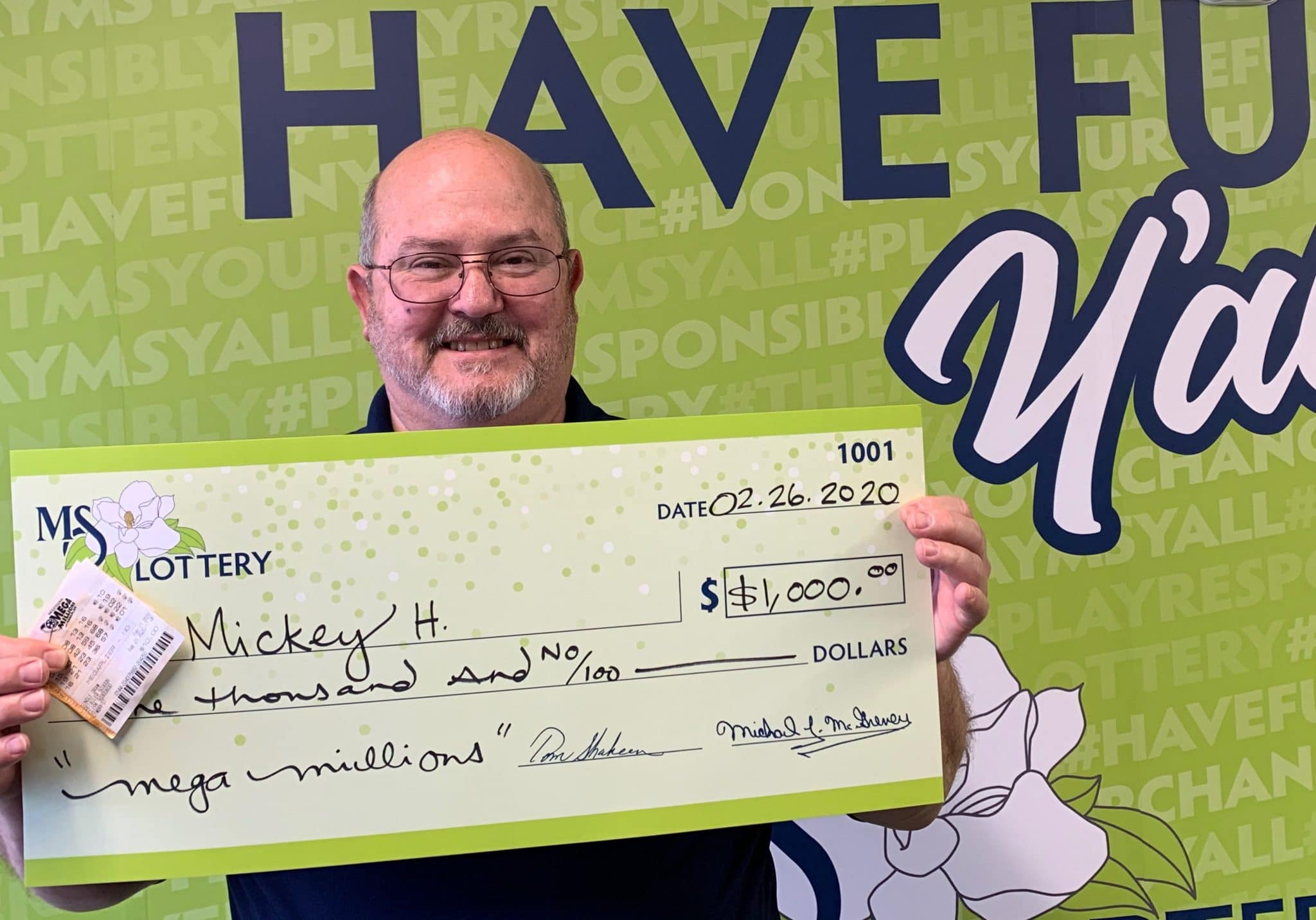 D'Iberville Man Wins $1,000! - Mississippi Lottery