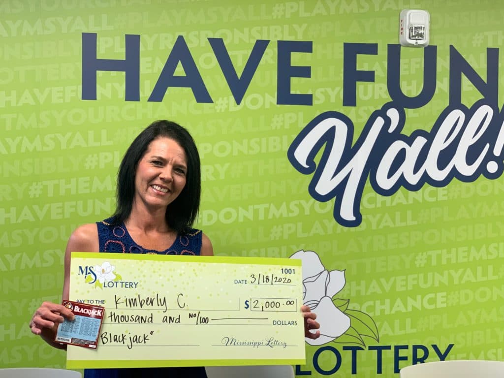 Kimberly C. of Pontotoc won $2K on a Blackjack scratch-off purchased from City Lake Grocery LLC located at 461 HWY 95 in Pontotoc.