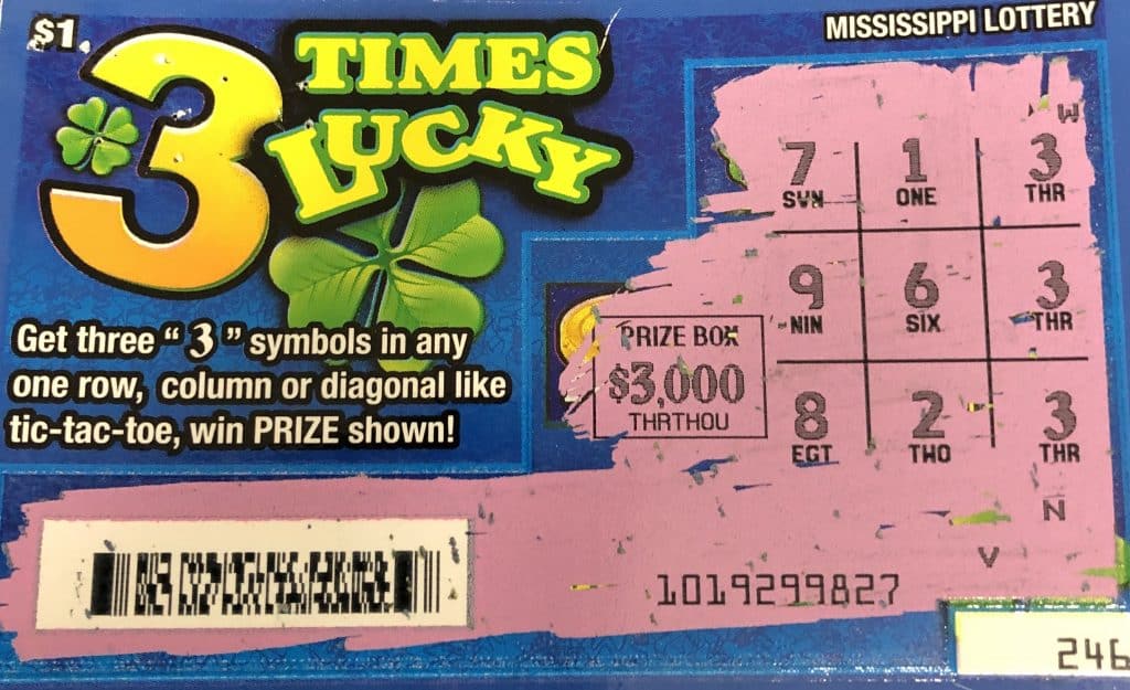 A Monticello woman won $3,000 from a 3 Times Lucky scratch-off game purchased at Blue Sky on Hwy. 27 S. in Monticello.