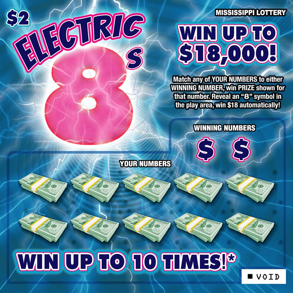 Electric 8's Instant Scratch-off game