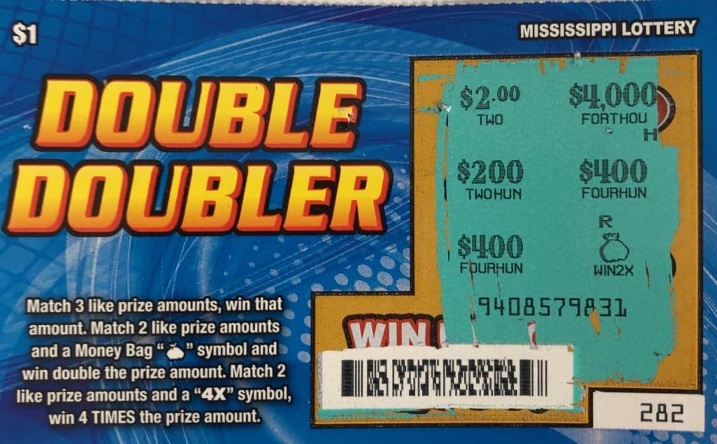 A Biloxi woman won $800 on a Double Doubler scratch-off game purchased at Murphy Oil on Eisenhower Dr., Biloxi.