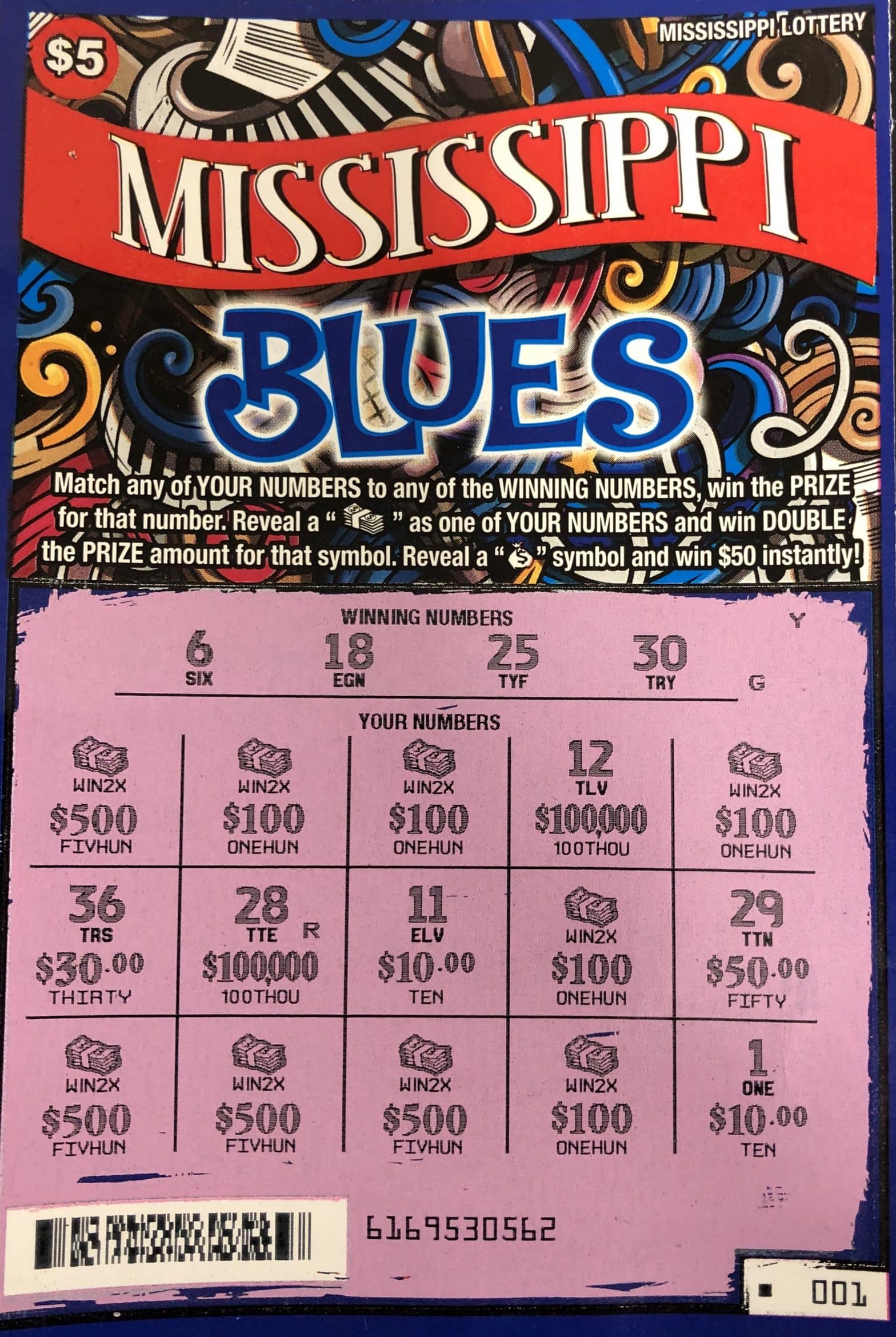 A Canton woman won $5,000 from a MS Blues scratch-off game purchased at Chevron on Peace St. in Canton.