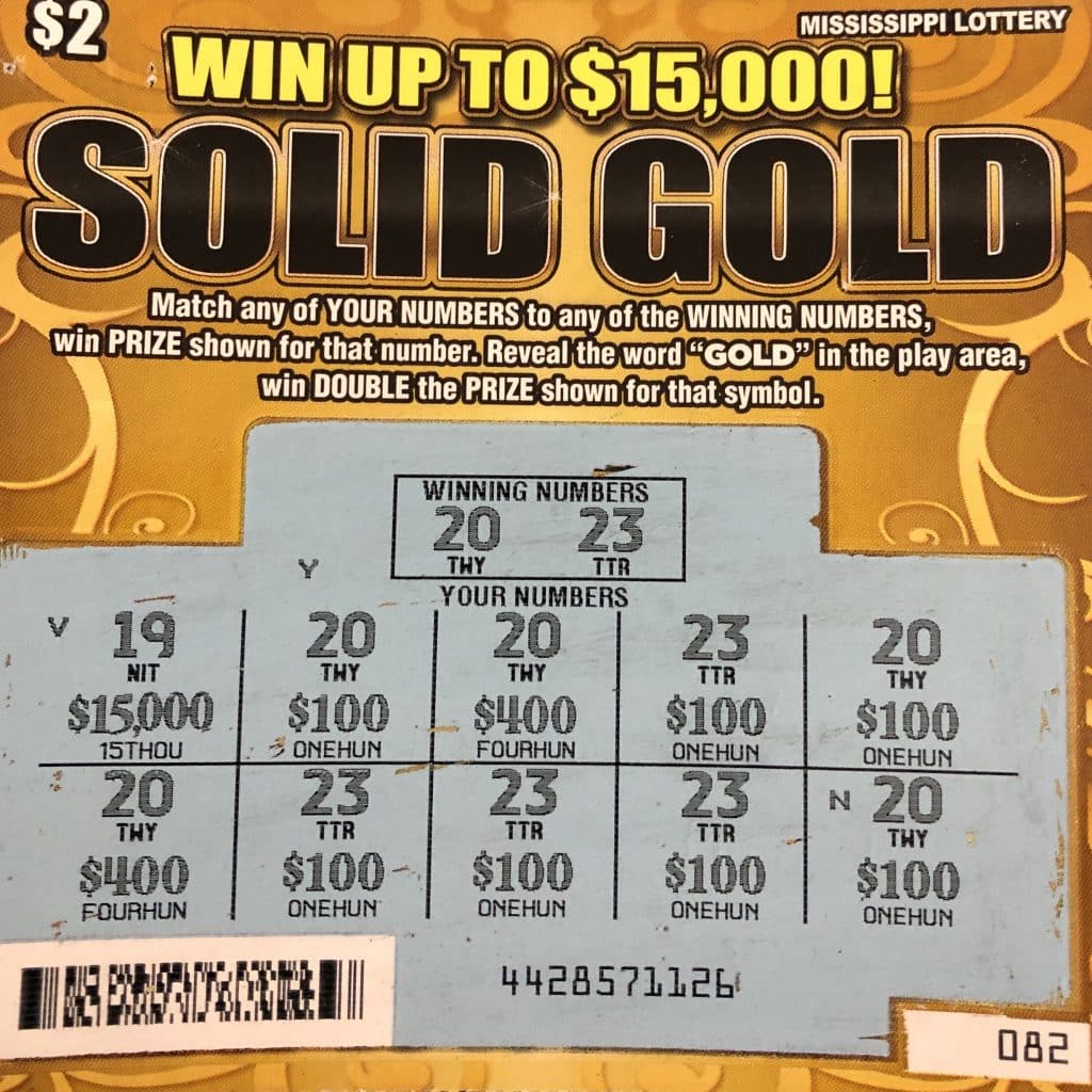 A Clinton player won $1,500 on a Solid Gold scratch-off game purchased from the Quick Stop on East Northside Dr., in Clinton.