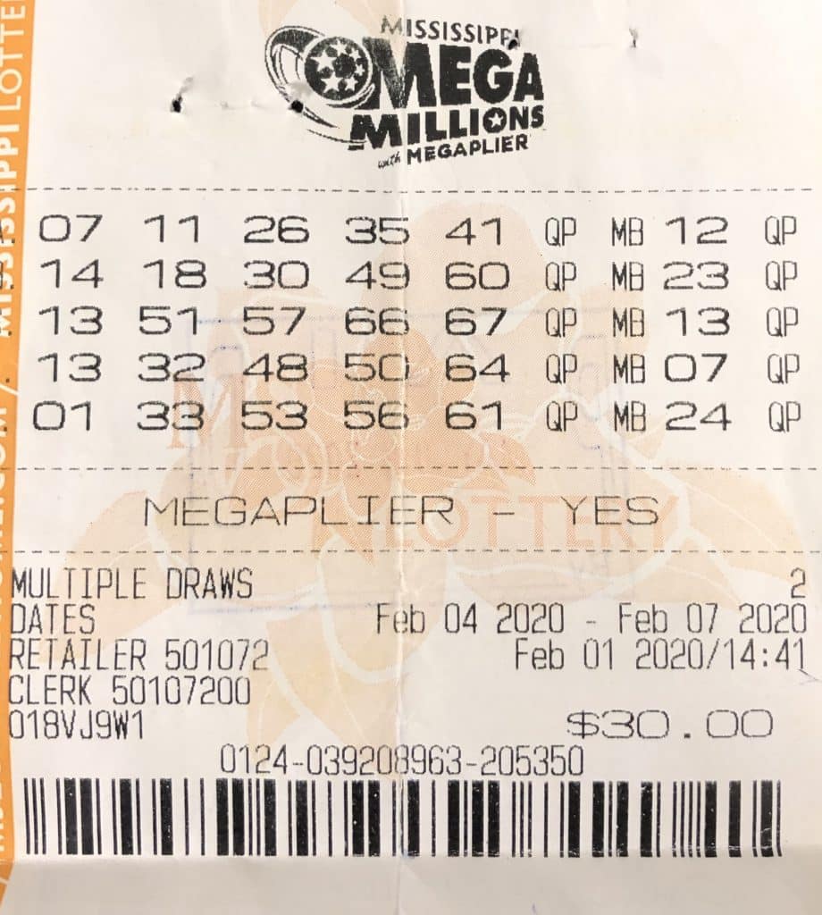 A Grodo, Ala., player won $1,000 from a Mega Millions ticket purchased at Sprint Mart on Military Road in Columbus.