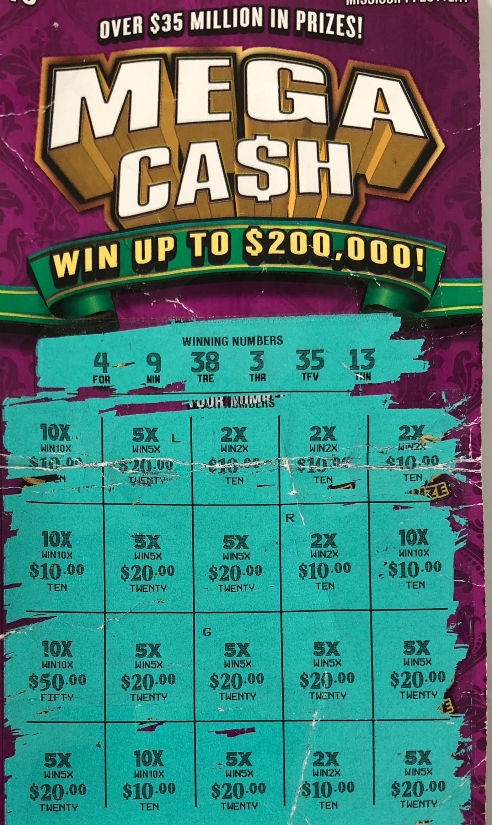 A Macon woman won $2,000 from a Mega Ca$h scratch-off game purchased at Tenn Tom Express on Hwy. 338, Brooksville.