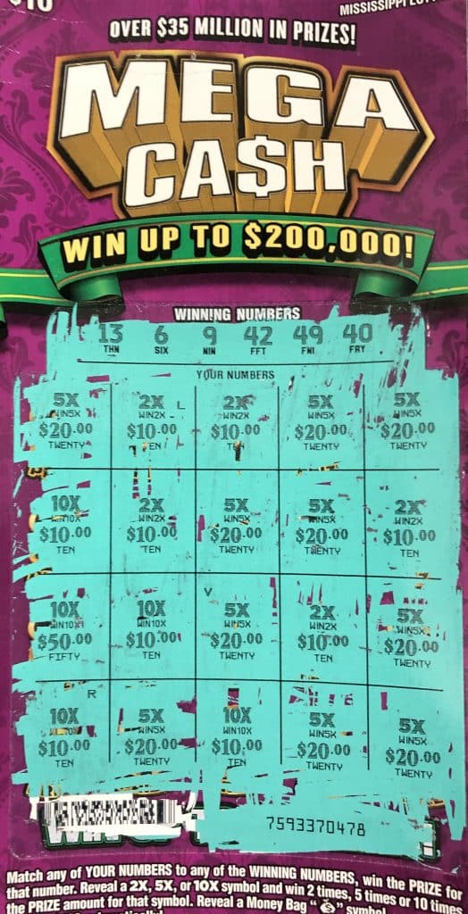 A Columbus woman won $2,000 on a Mega Ca$h scratch-off game purchased at Shree Hari Krishna on Idlewild Rd., Columbus.