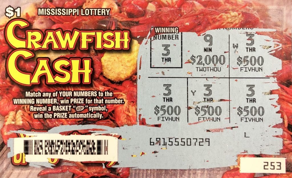 A Jackson woman won $2,000 on a Crawfish Cash scratch-off game purchased at Sher Food Mart on Clinton Blvd., Jackson.