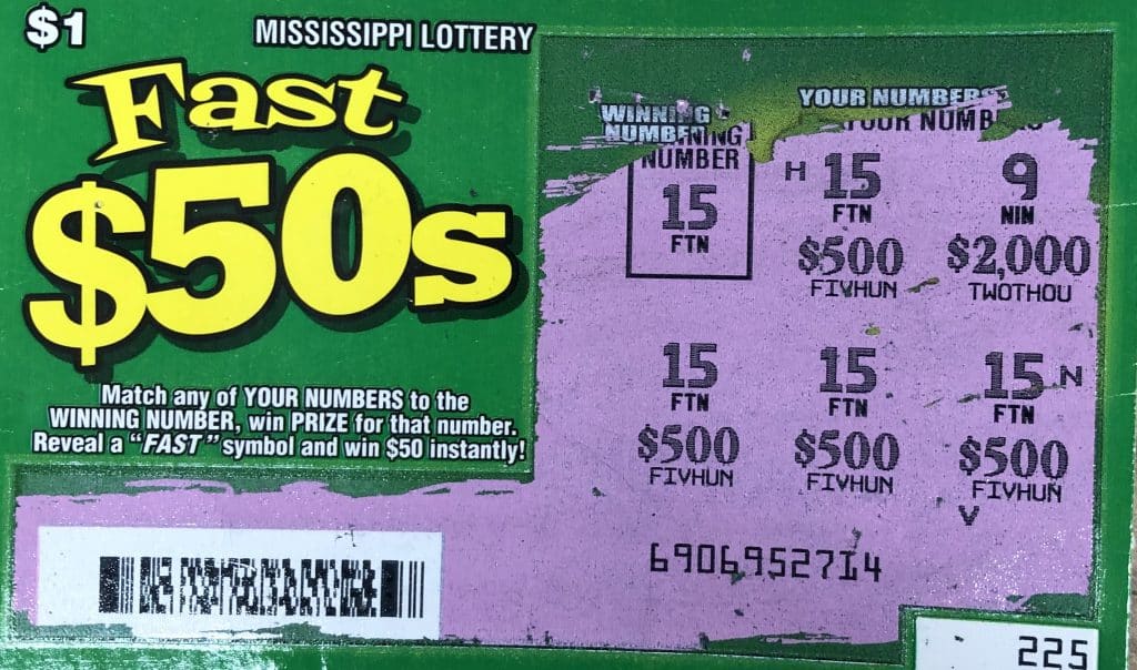 A Louisville woman won $2,000 on a Fast 50s scratch-off game purchased at TD One Stop on Way Rd., Canton.