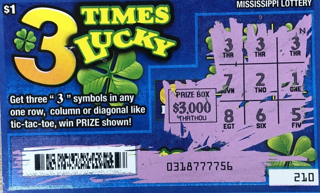 A West Point woman won $3,000 from a 3 Times Lucky scratch-off game purchased at Robin Hood of West Point on Eshman Ave.