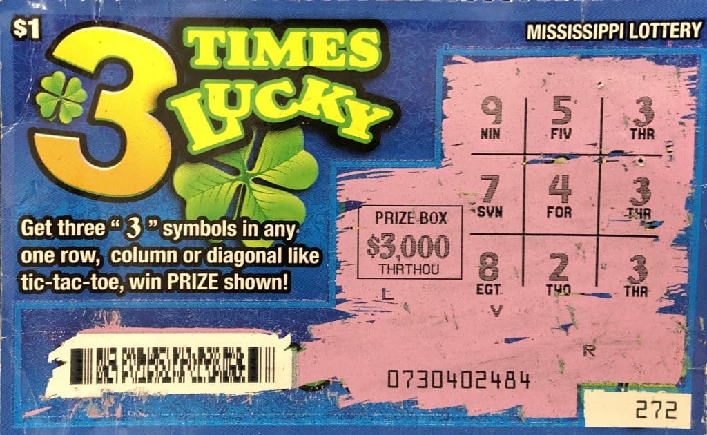 A New Hebron player won $3,000 on a 3 Times Lucky scratch-off game purchased at New Hebron Quick Stop on Indiana Ave., New Hebron.