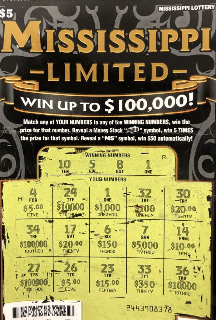 A Bogue Chitto man won $1,000 on a MS Limited scratch-off game purchased from Summit Marathon on Lawrence St., Summit.