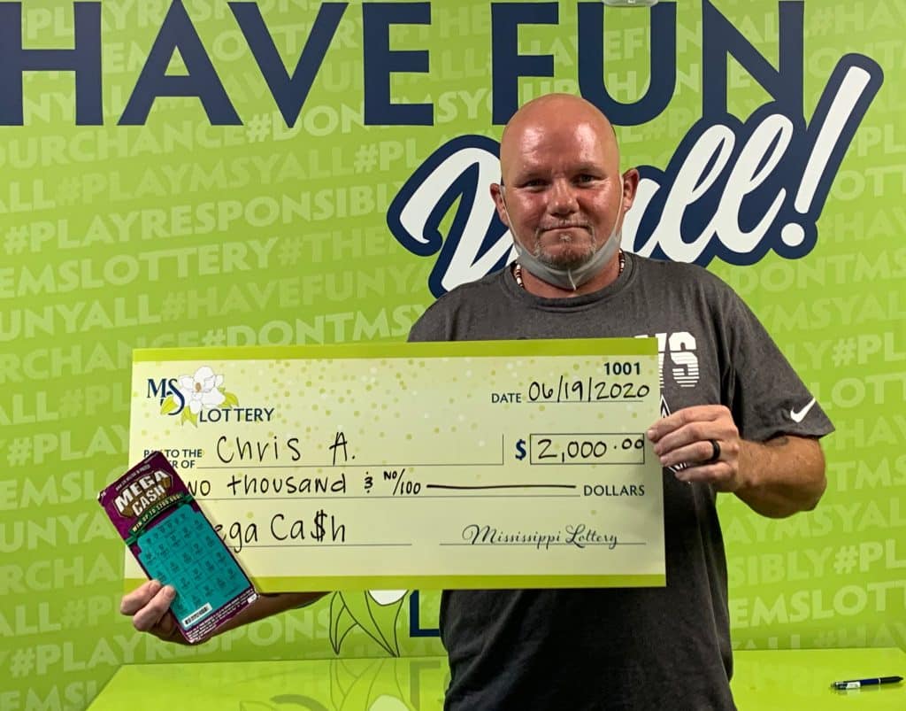 Chris A. of Byhalia won $2,000 on a Mega Ca$h scratch-off game purchased from Circle K on Mississippi Valley Blvd., Southaven.