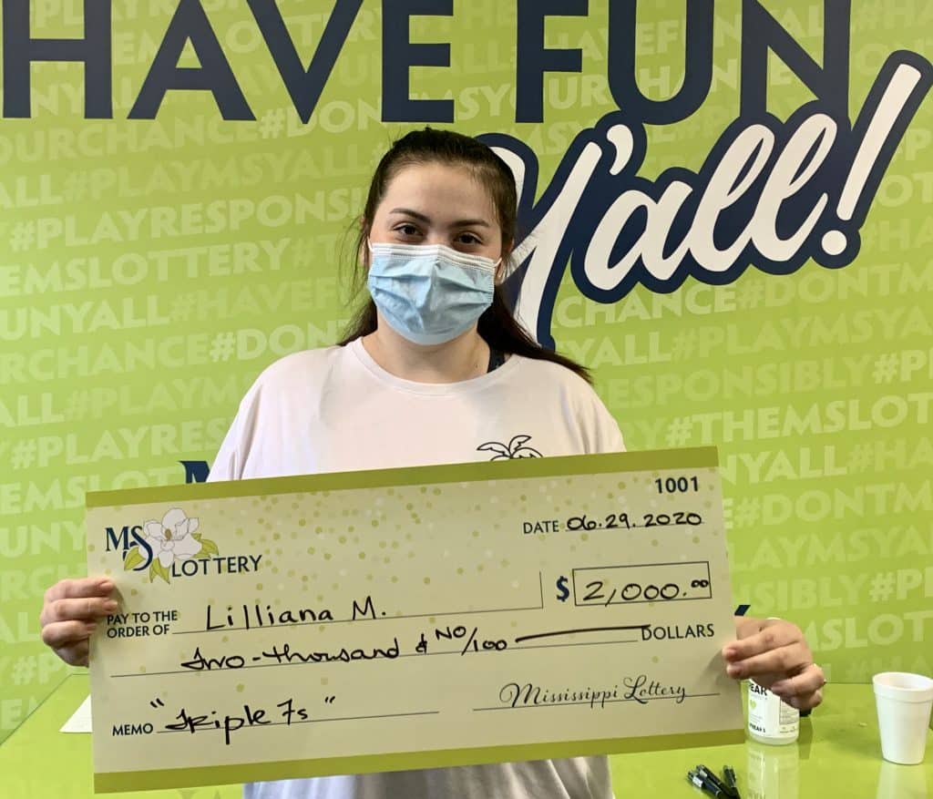 Lilliana M. of D’Lo won $2,000 on a Triple 7s scratch-off game purchased at Keith’s Superstore on Hwy. 49, Hattiesburg.