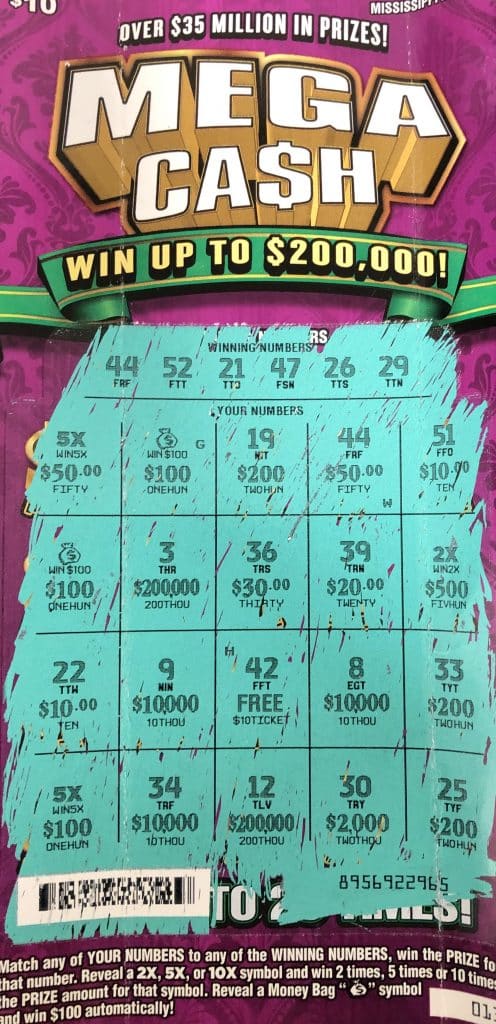 A Gulfport woman won $2,000 on a Mega Ca$h scratch-off game purchased from the Circle K Store located on 25th Avenue in Gulfport.