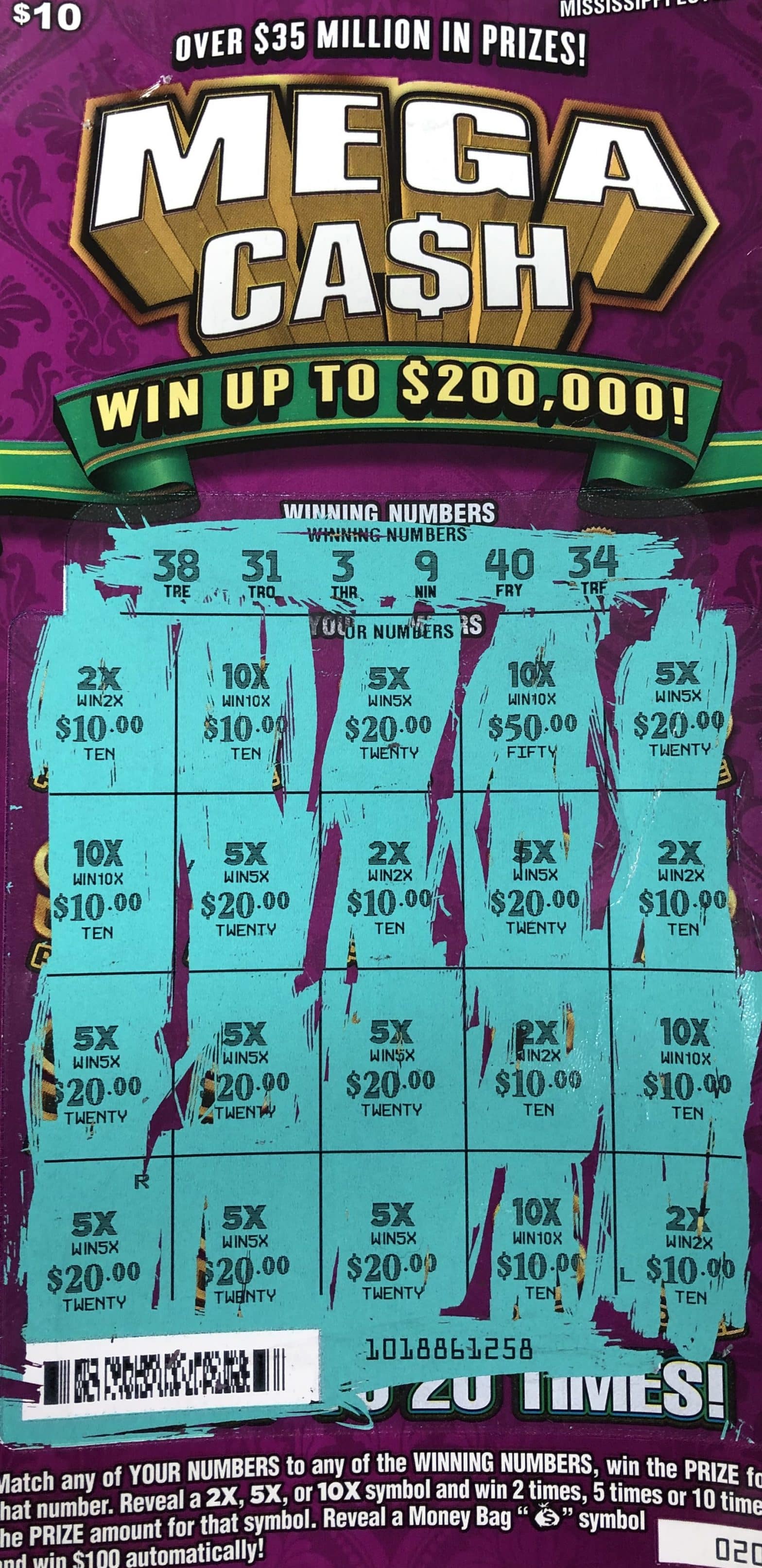 A Jackson woman won $2,000 on a Mega Ca$h scratch-off game purchased at PMC LLC on Woodrow Wilson Rd., Jackson.