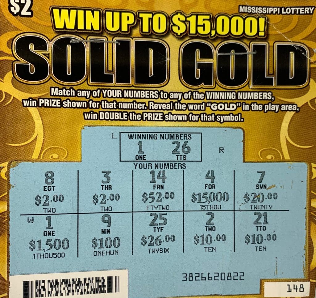 An Oxford woman won $1,500 on a Solid Gold scratch-off game purchased at Texaco Express Shop on University Ave., Oxford.