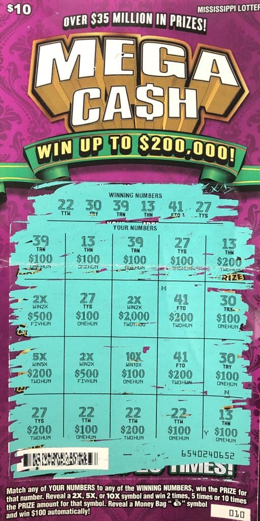 A Clarke County woman won $10,000 on a Mega Ca$h scratch-off game purchased from Alliance Travel Center LLC on HWY 18 in Pachuta.