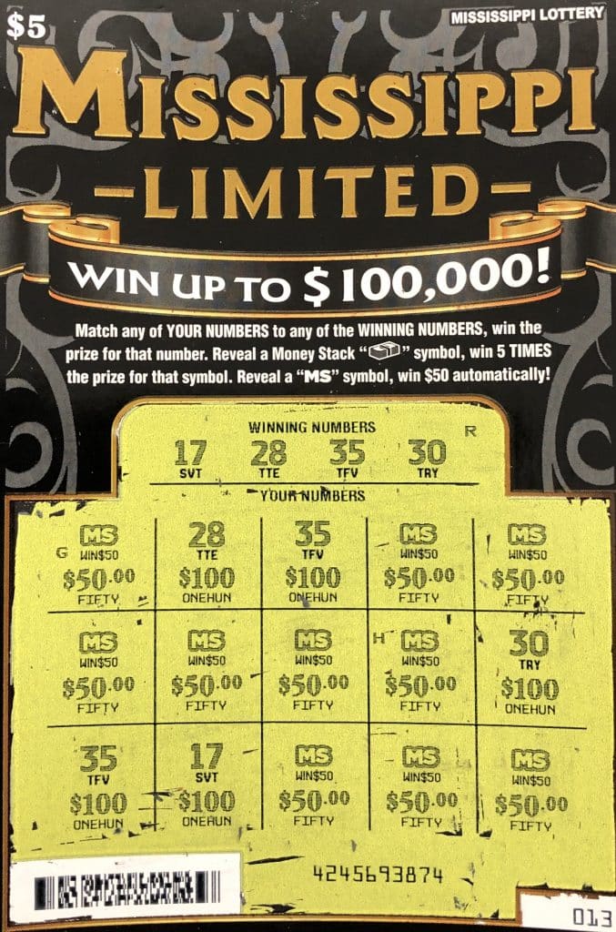 A Philadelphia woman won $1,000 on a Mississippi Limited scratch-off game purchased at Main Street Junction on W. Beacon St., Philadelphia.