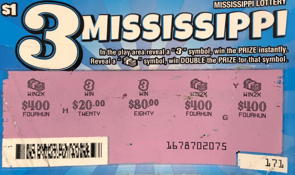 A Bethel Springs, TN, man won $2,500 on a 1,2,3 Mississippi scratch-off game purchased at Bull Market of Southaven on Church Rd., Southaven.