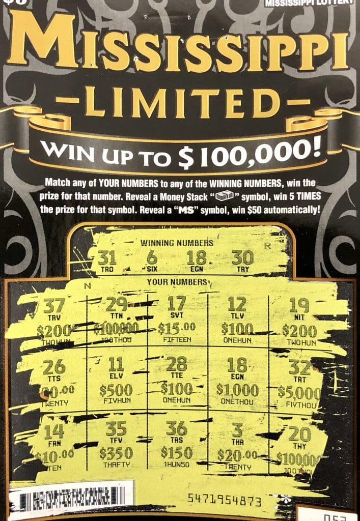 A Columbia man won $1,000 on a MS Limited scratch-off game purchased from Keith’s Superstore #161 on HWY 49 in Wiggins.