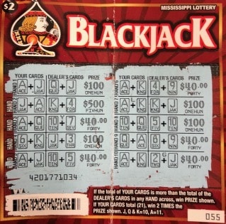 A Columbus man won $2,000 on a Blackjack scratch-off game purchased at Riverhall Chevron on Main St., Columbus.