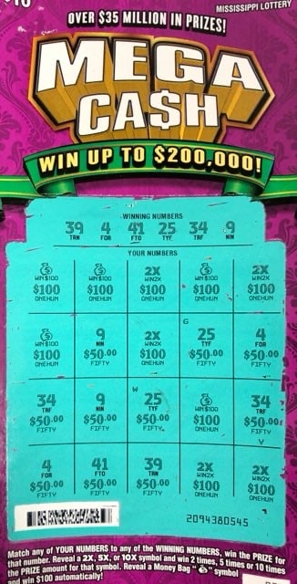 A Florence woman won $2,000 on a Mega Ca$h scratch-off game purchased at Fast Trip on Cleary Rd., Florence.