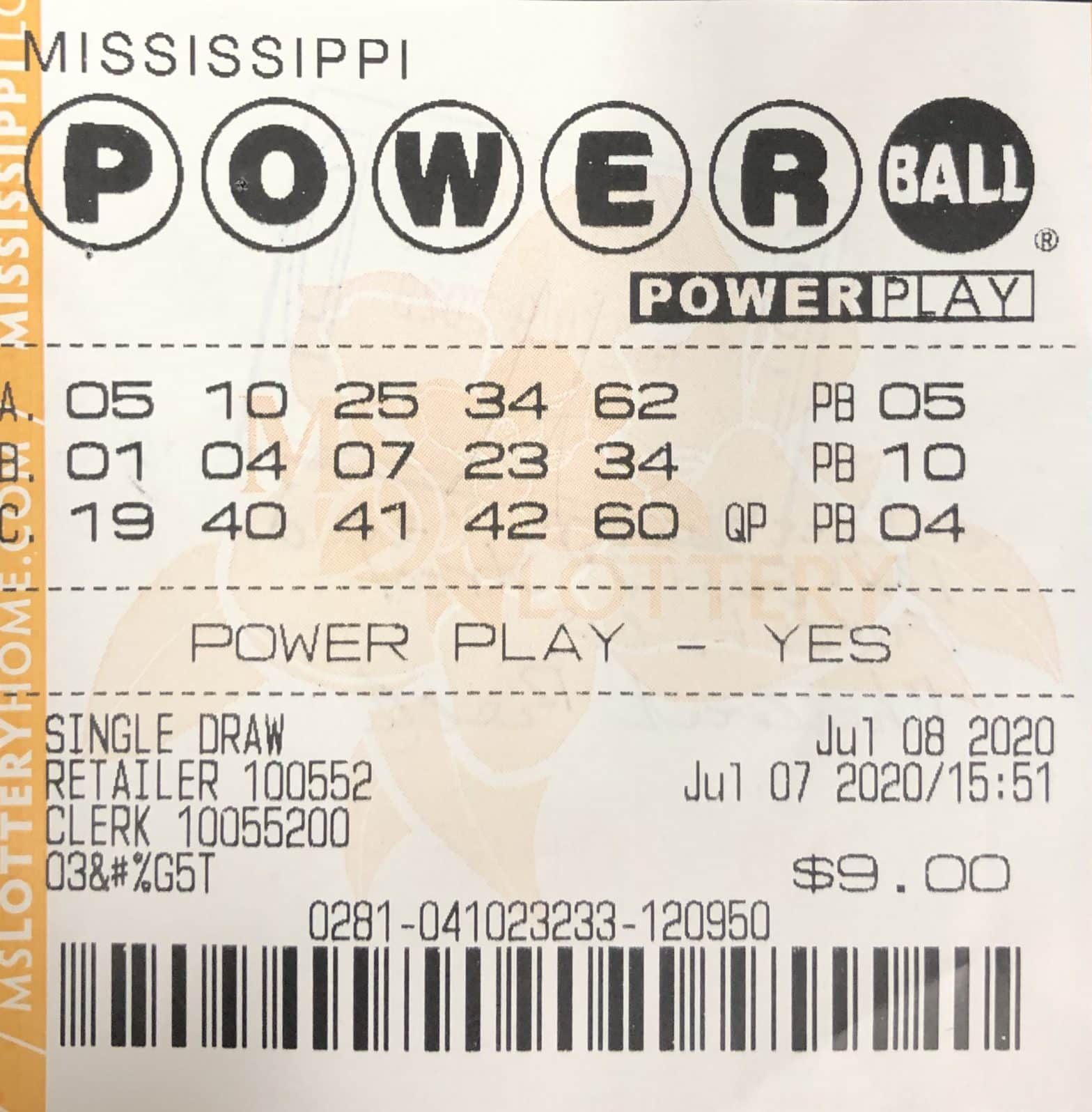 A Forest player won $1,000 from a Powerball ticket purchased at Alliance Travel Center on Hwy. 18, Pachuta.