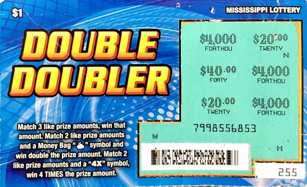 A Hattiesburg woman won $4,000 on a Double Doubler scratch-off game purchased at Dandy Dan’s on Hwy. 49, Hattiesburg.