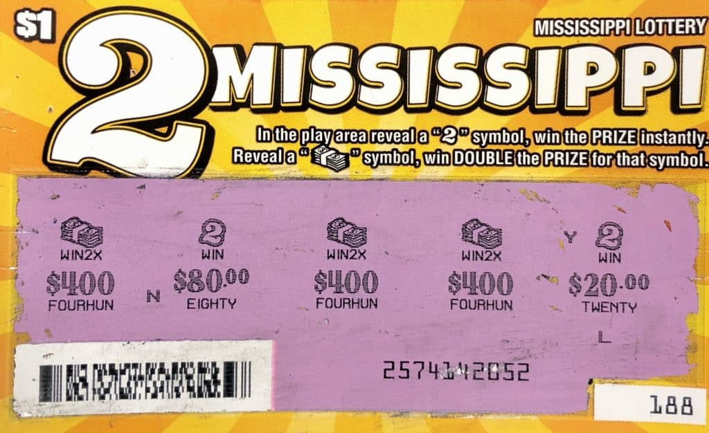 A Jackson woman won $2,500 on a 1, 2, 3 Mississippi scratch-off game purchased at PSRNV, LLC on Lynch St., Jackson.