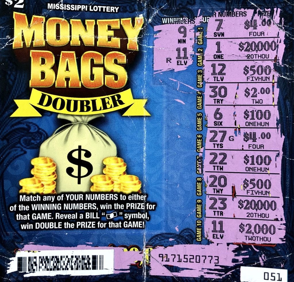 A Pascagoula woman won $2,000 on a Money Bags Doubler scratch-off purchased at Neighborhood Store on Ingalls Ave., Pascagoula.