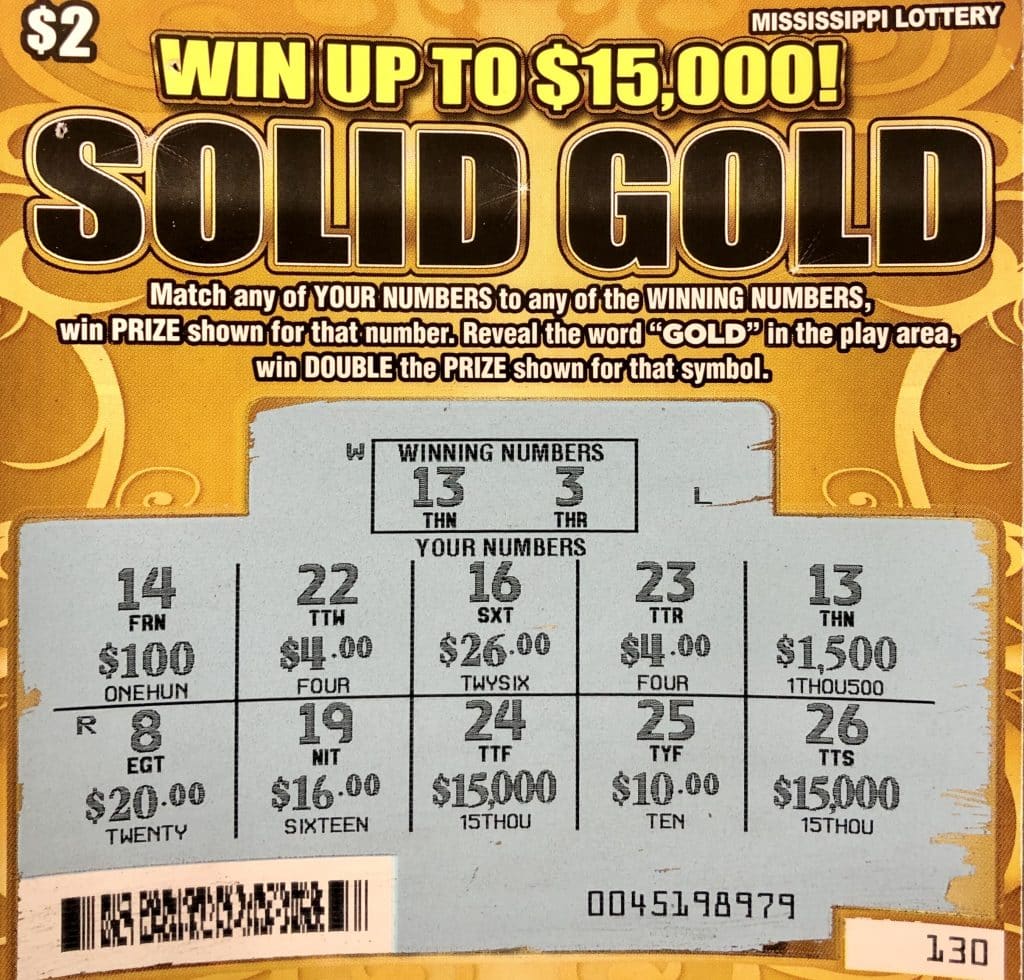 A Rosedale woman won $1,500 on a Solid Gold scratch-off game purchased at Westside on South Main St., Rosedale.