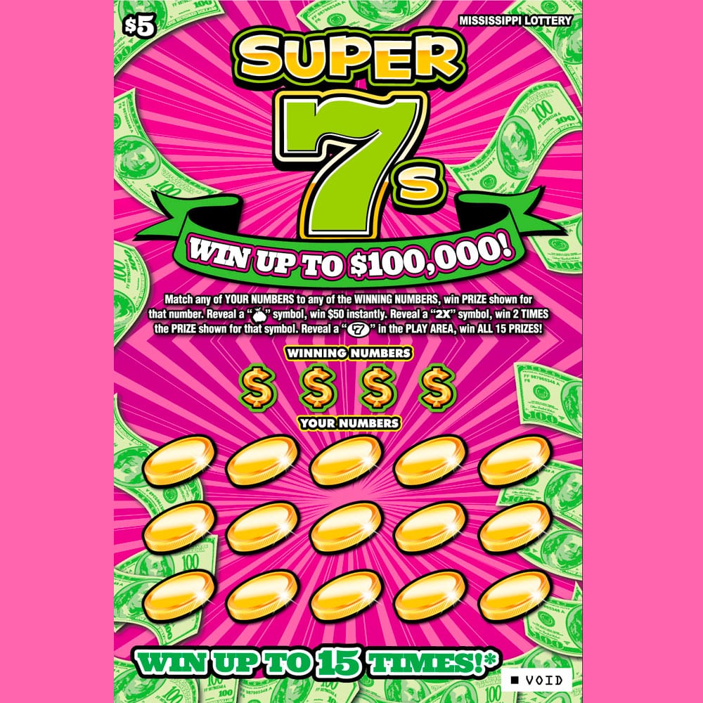 Super 7s Scratch-off game