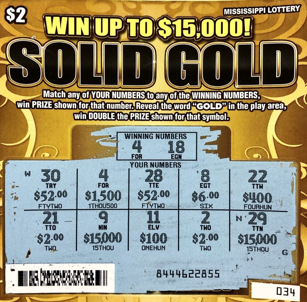 A Batesville player won $1,500 on a Solid Gold scratch-off game purchased at Blue Sky on Hwy. 6 E., Batesville