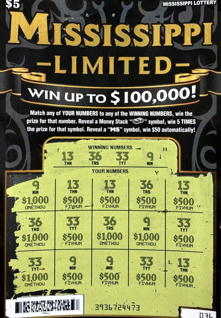 An Inverness woman won $10,000 on a Mississippi Limited scratch-off game purchased from 82 Express on Highway 82 W., Indianola.