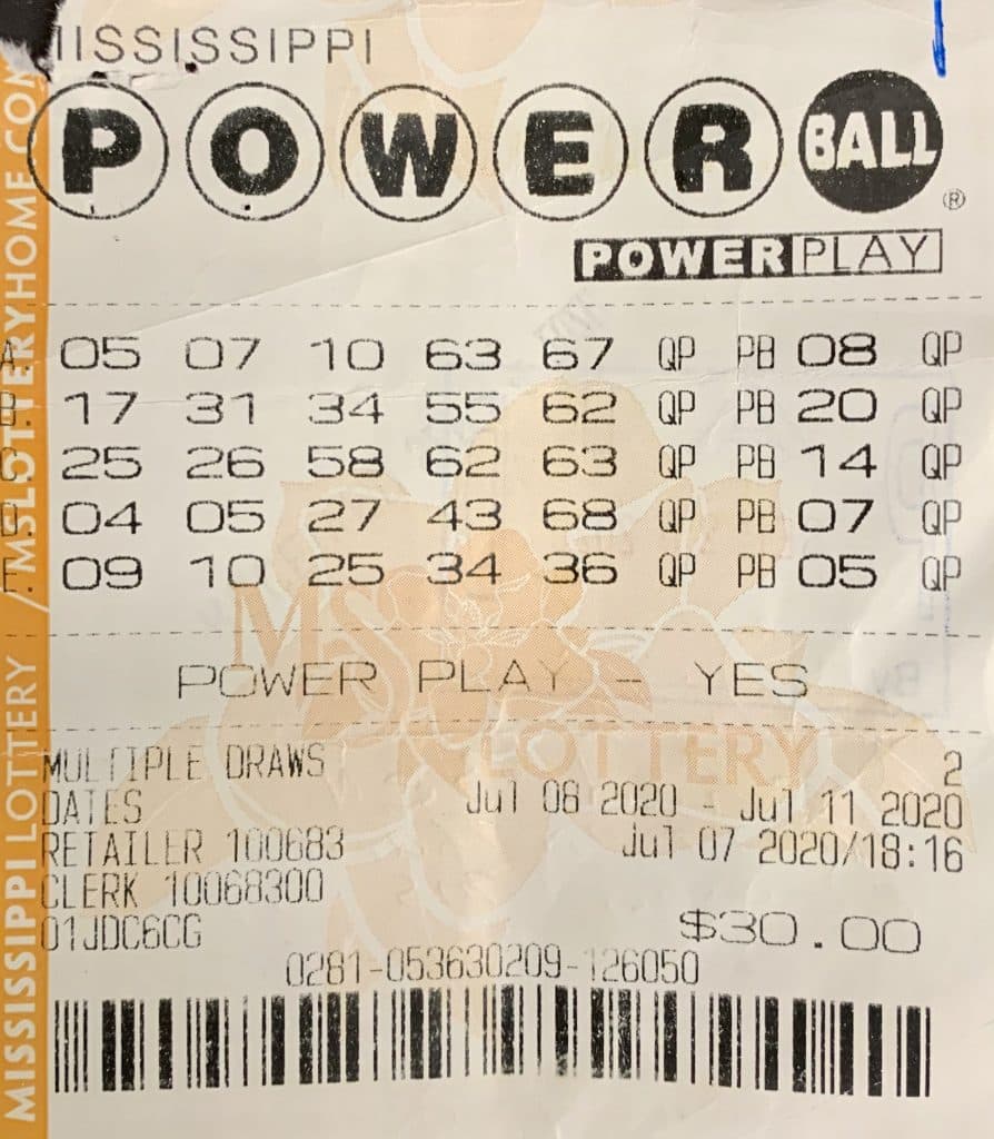 A Columbus man won $1,000 on a Powerball ticket purchased at Ridgeland Superette on Jess Lyons Rd., Columbus.