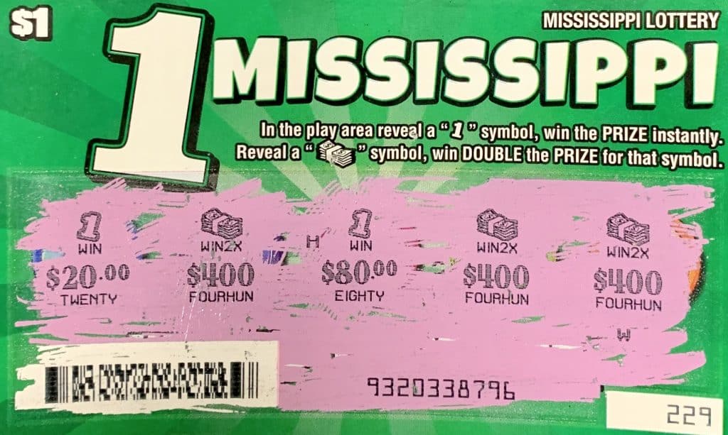 A Greensboro, Ala., player won $2,500 on a 1, 2, 3 Mississippi scratch-off game purchased at Toomsuba Sunoco on Will Garrett in Toomsuba.