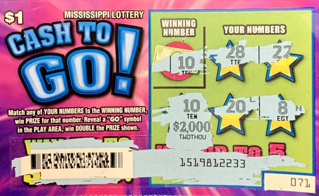 A McComb woman won $2,000 on a Cash To Go scratch-off game purchased at On the Run Store on Delaware Ave., McComb.