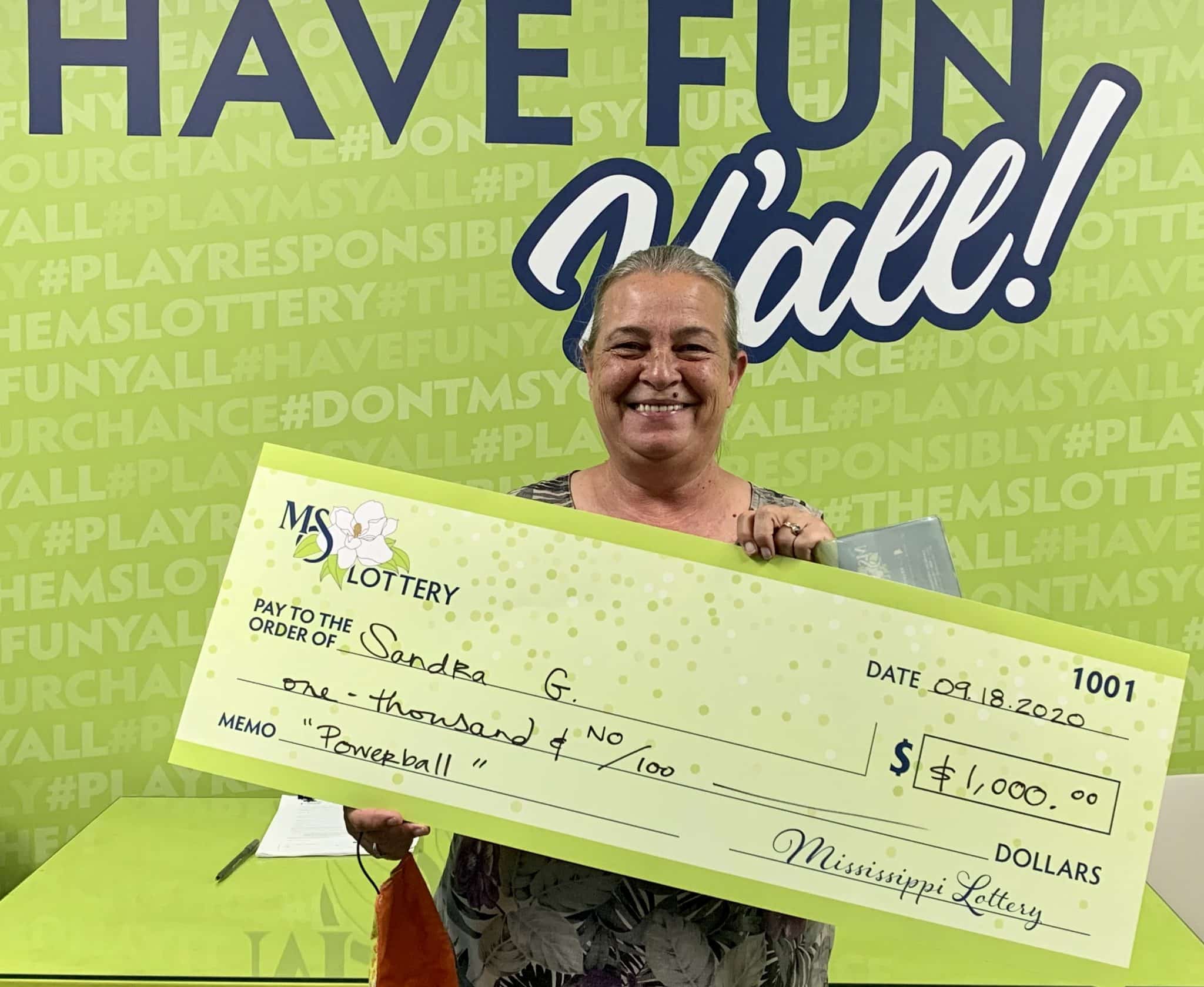 Grenada Woman Wins $1k! - Mississippi Lottery