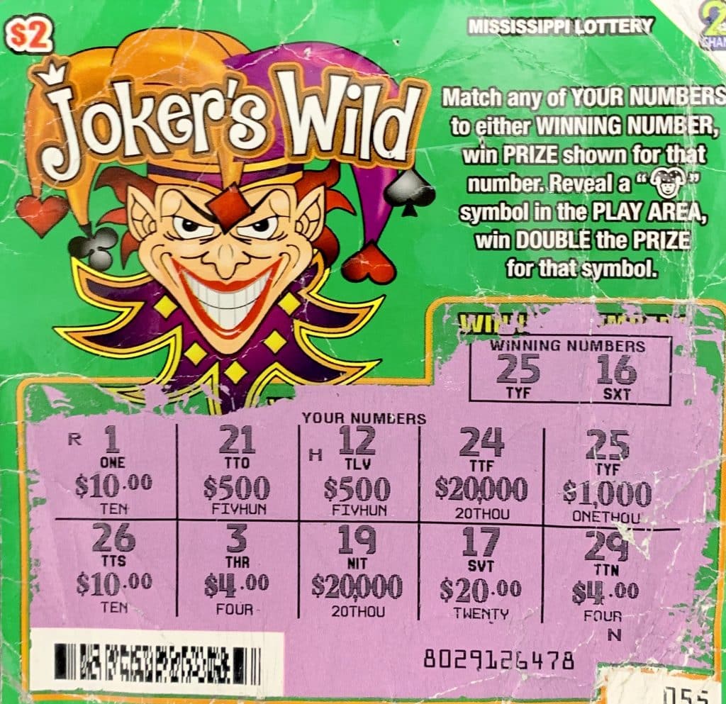 A Hattiesburg man won $1,000 on a Joker’s Wild scratch-off game purchased at South Pointe Express Mart on Hwy. 49, Hattiesburg.