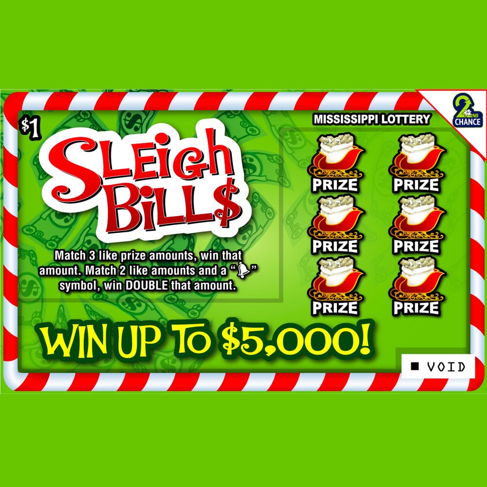 Sleigh Bills scratch-off game