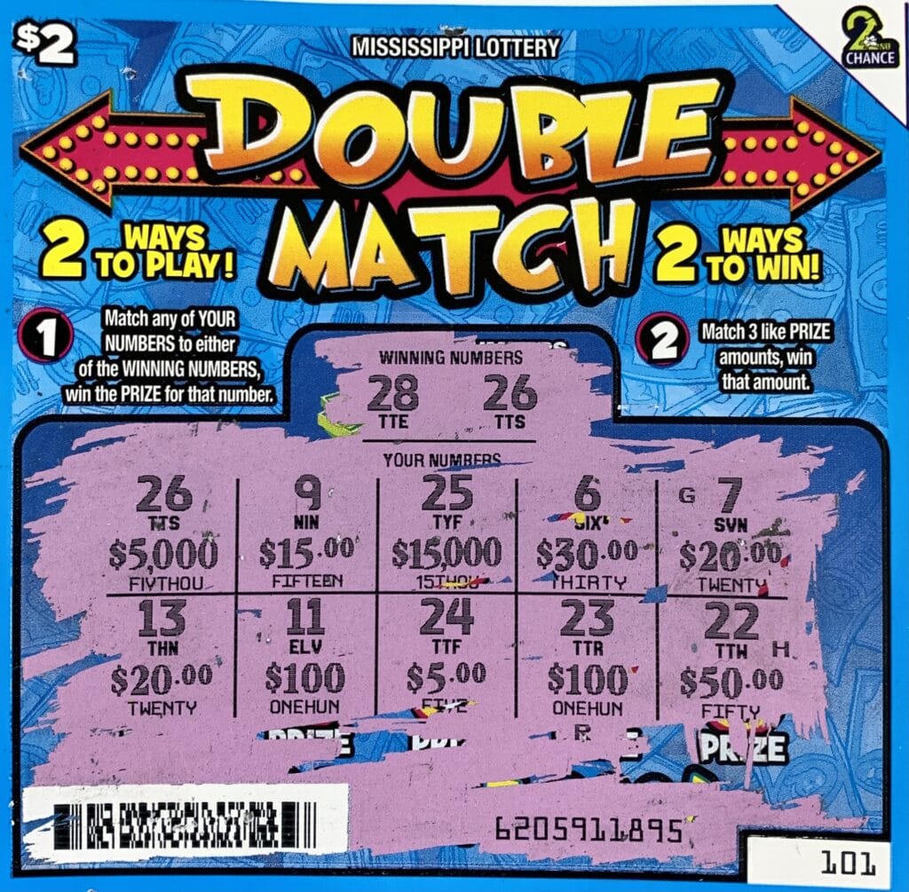 A Canton woman won $5,000 on a Double Match scratch-off game purchased at Exxon Truck Stop on South Liberty St., Canton.