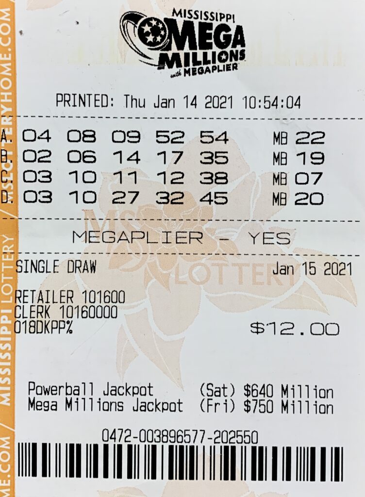 A Cottondale, Ala., player won $2,000 on a Mega Millions ticket purchased from Military Texaco on Military Rd., Columbus.