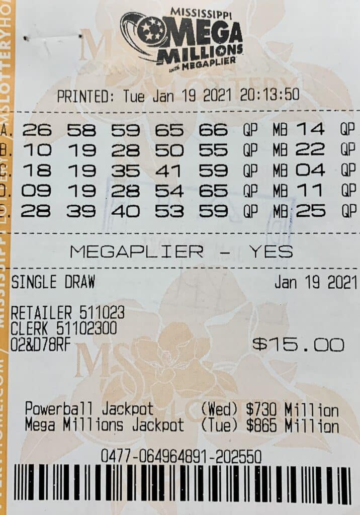 An Ellisville player won $1,000 on a Mega Millions ticket purchased at Keith’s Superstore on Moselle Seminary Rd., Moselle.